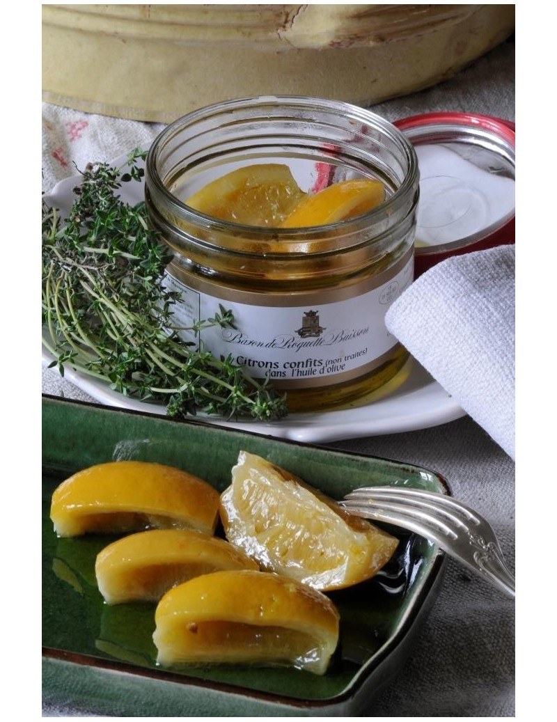 Citrons confits dans l'huile d'olive